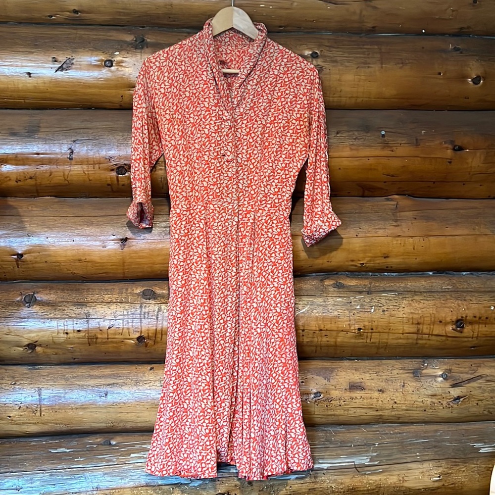 Vintage silk 1940’s dress